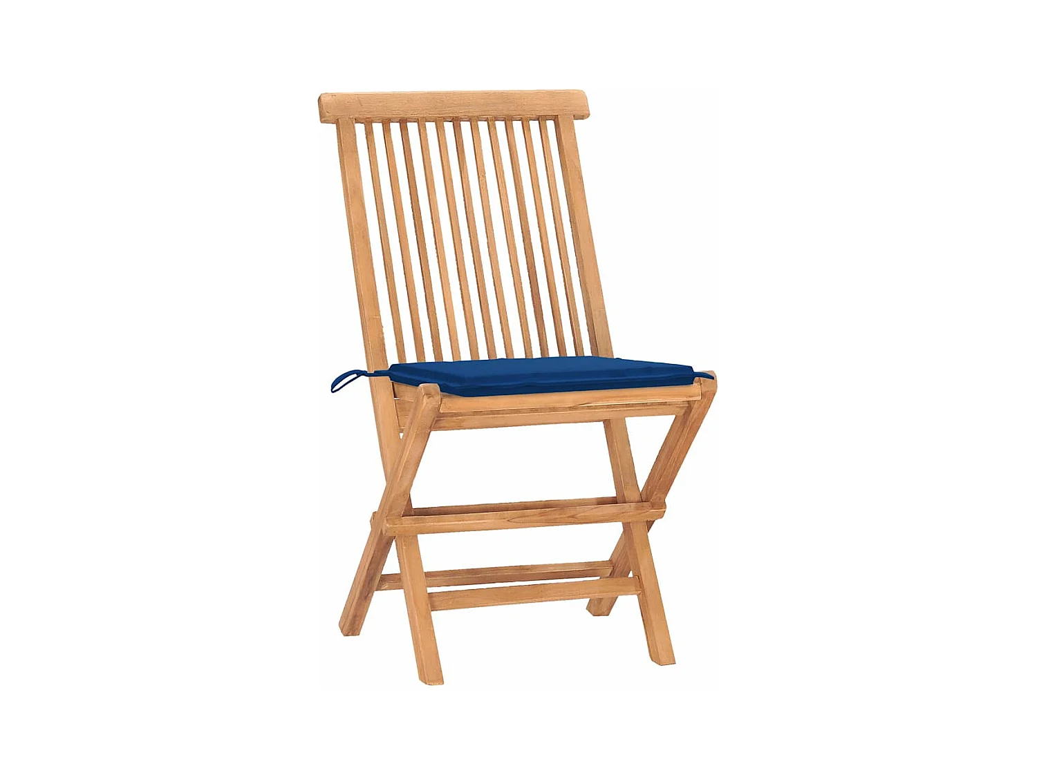 Tigard  Set comedor de jardín plegable 3 piezas madera de teca cojines