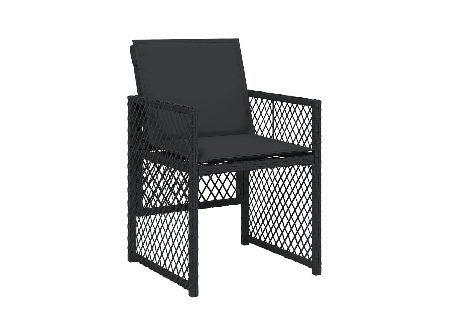 Connersville  11-delige Tuinset met kussens poly rattan zwart