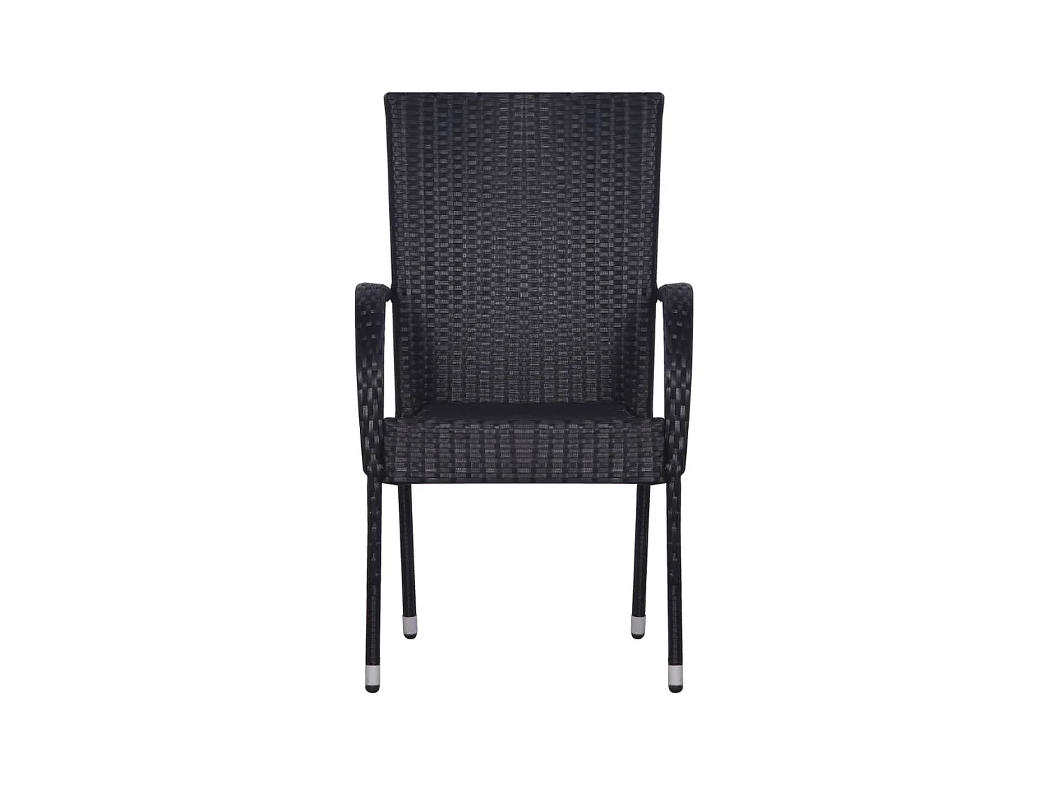 Eric Cole  Ensemble à manger de jardin 7 pcs Résine tressée Noir