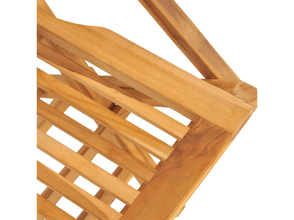Rianka  Juego de comedor para jardín 5 piezas madera maciza de teca