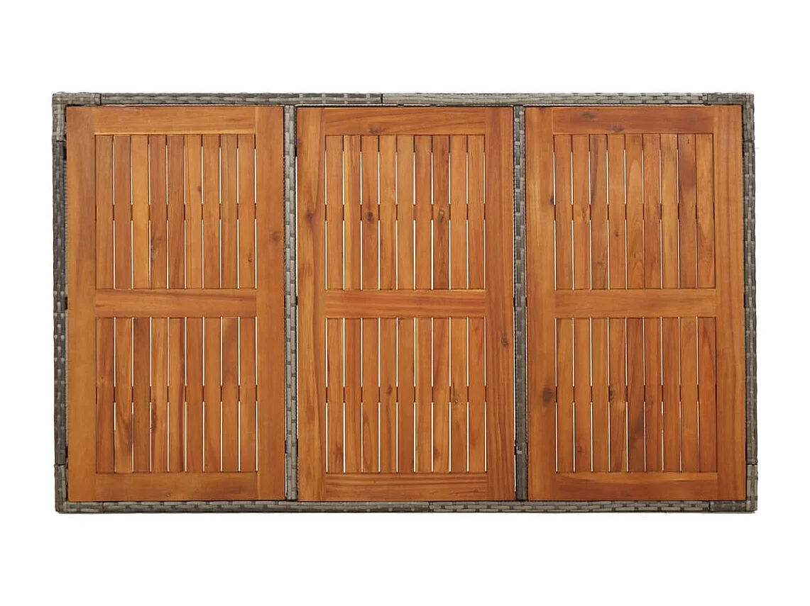 Addison  Ensemble à manger jardin et coussins 7 pcs gris rotin