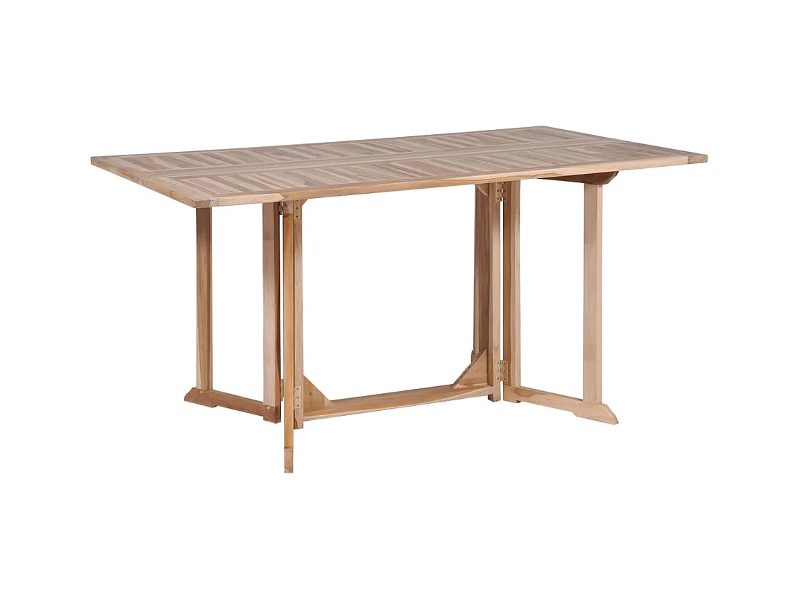 Garden Furniture -  Ensemble à manger d'extérieur pliable 7 pcs Bois solide de teck