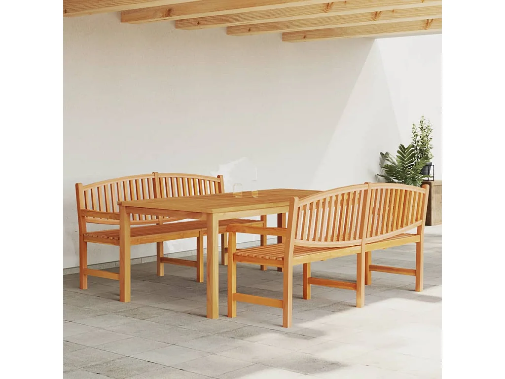 Prolenta Premium -  3-delige Tuinset massief teakhout