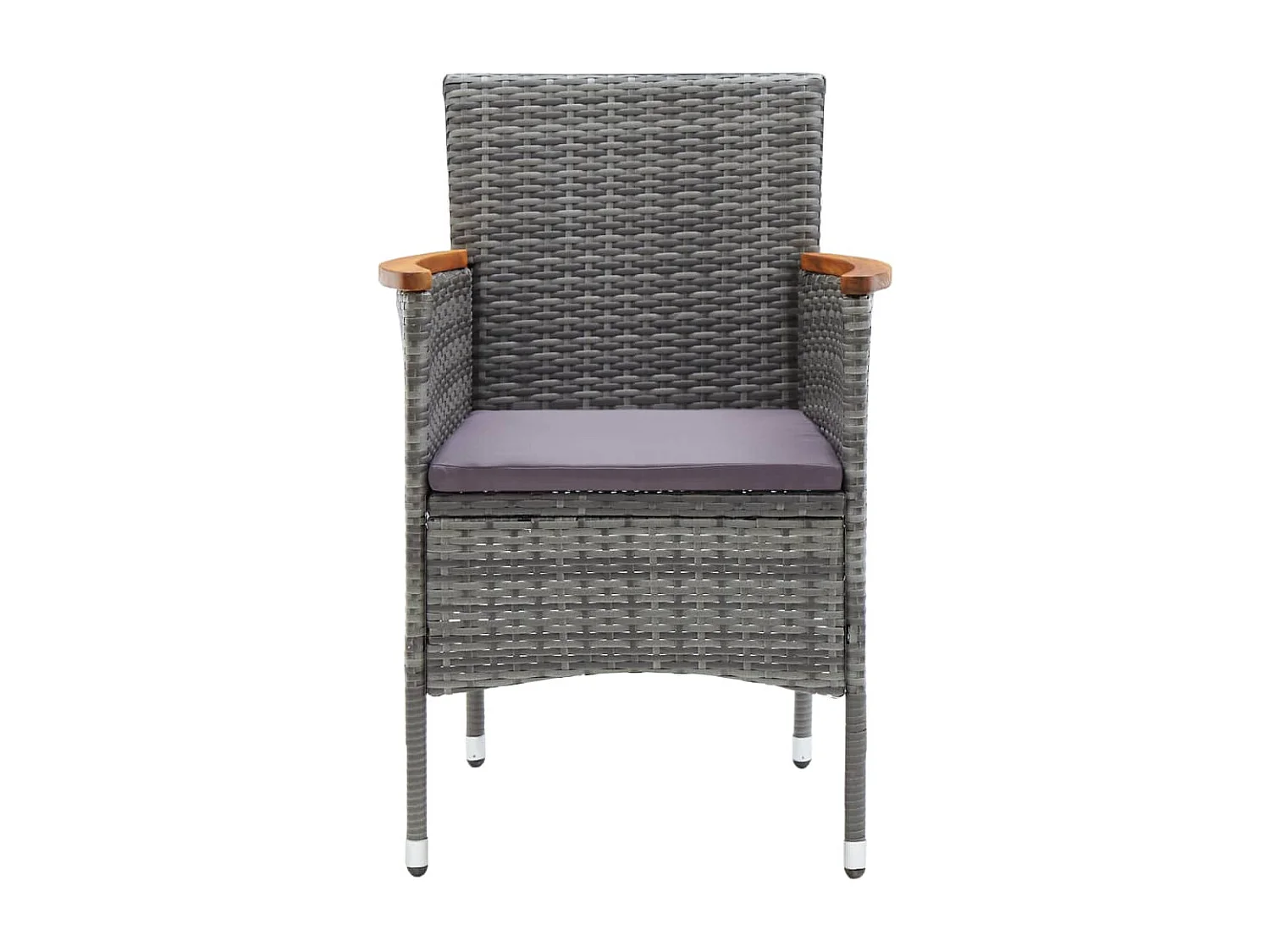 Arend  Ensemble à manger de jardin 5 pcs Gris