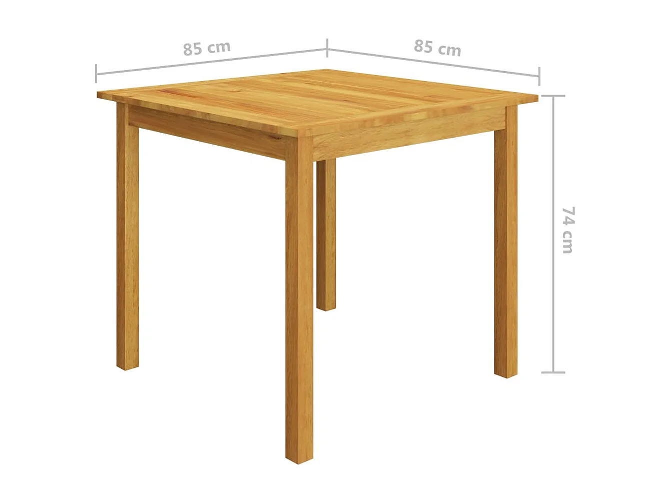 Arend  Ensemble à manger de jardin 5 pcs Gris