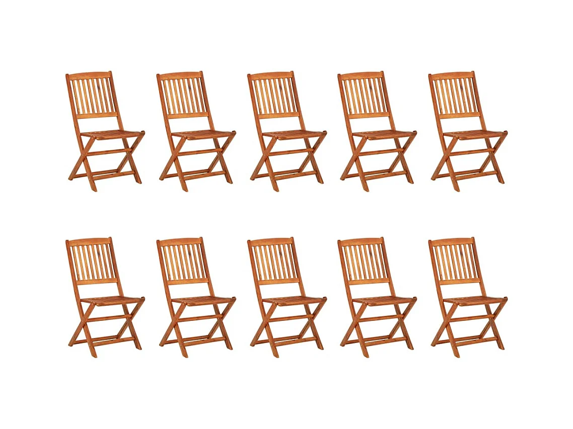 Jersey Village  Ensemble à manger de jardin 11 pcs 220x90x75 cm bois d'acacia