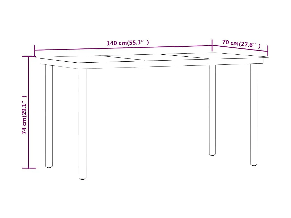 Serafino  Juego de comedor de jardín 5 piezas con cojines gris