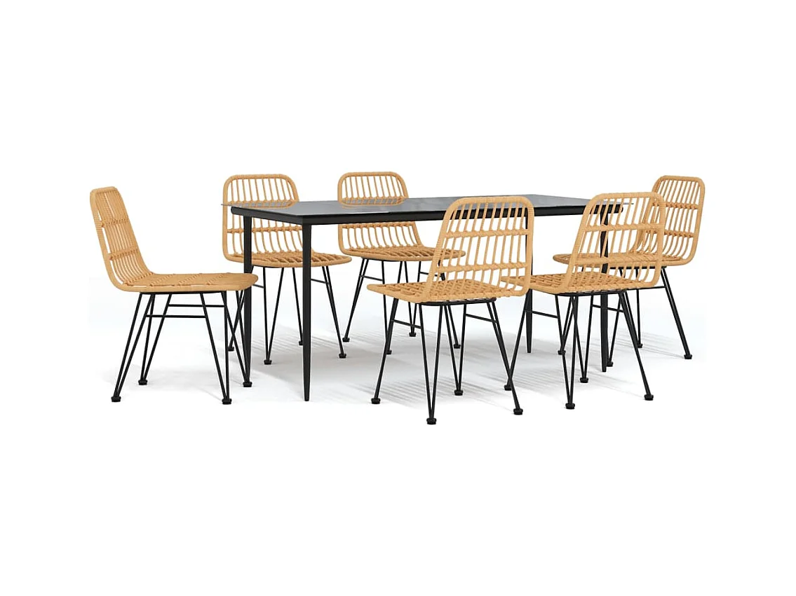 Eden Prairie  7-delige Tuinset poly rattan