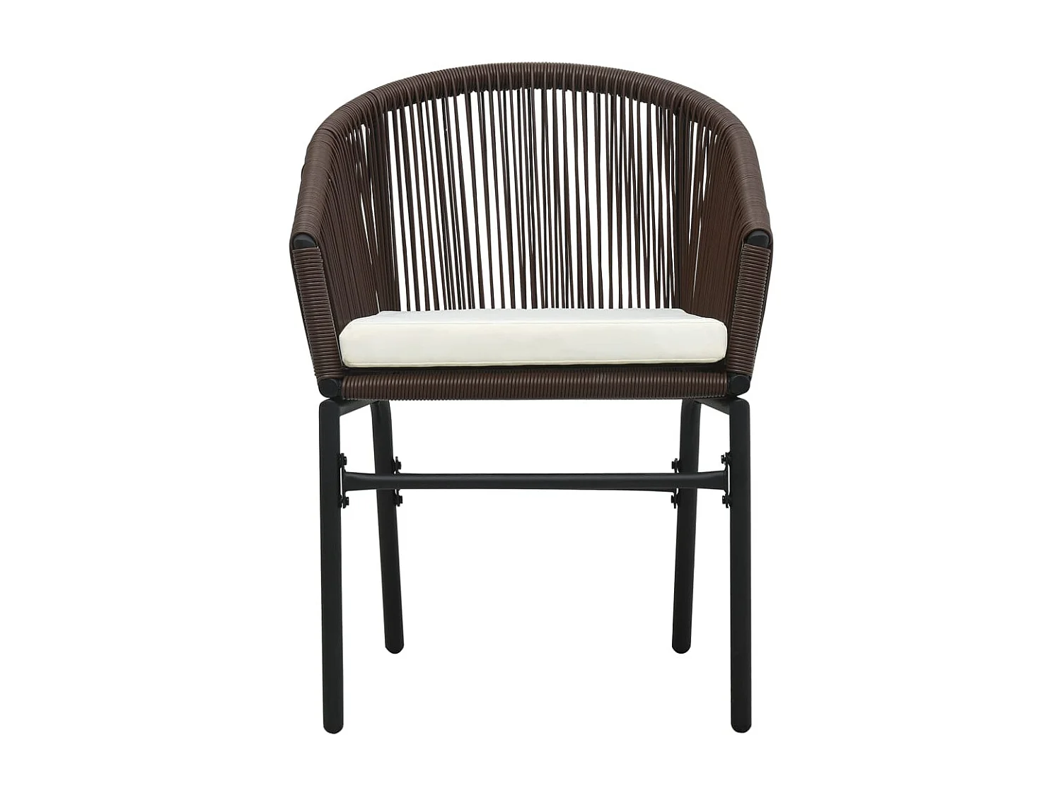 Florentin  Ensemble à manger de jardin 3 pcs Marron