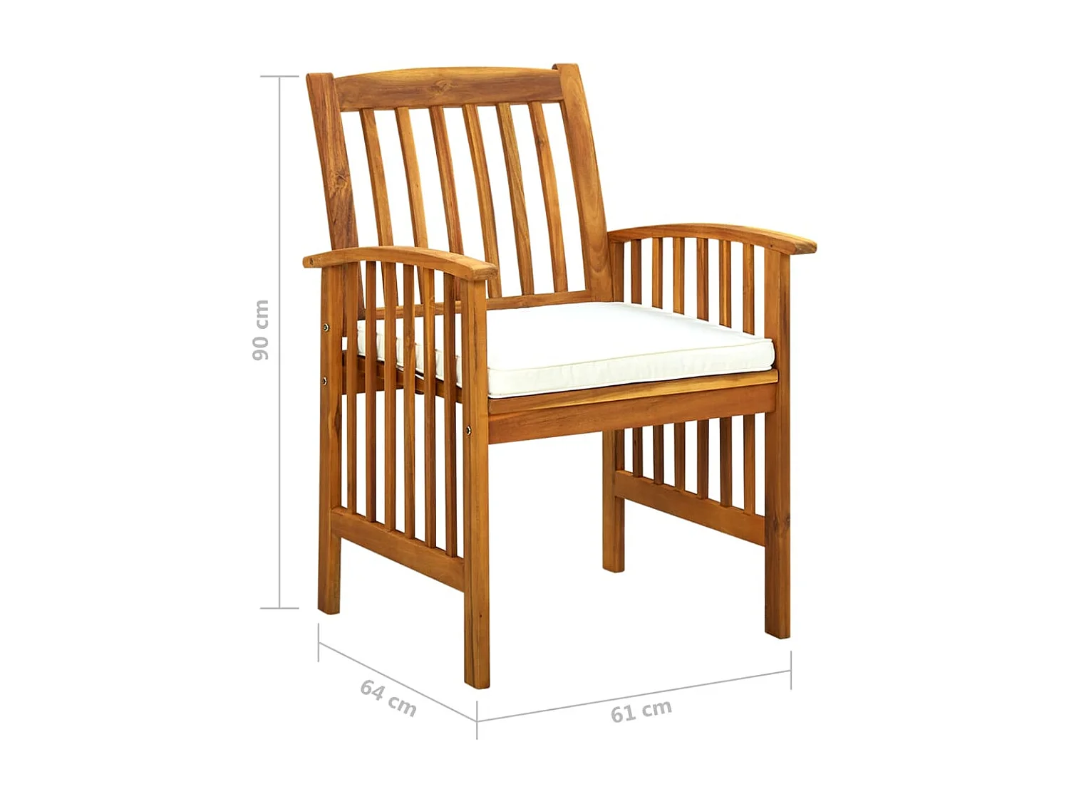 Ulvin  Ensemble à manger de jardin 9 pcs avec coussins Acacia solide