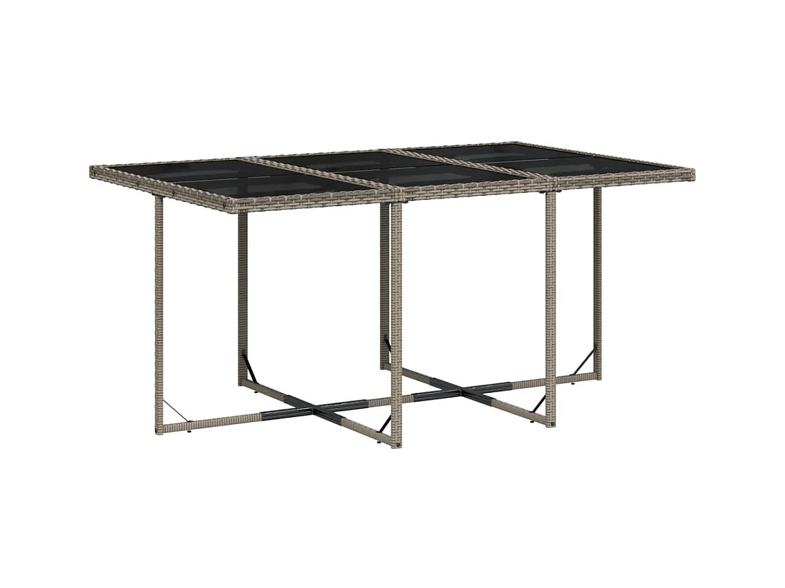 Kirkland  11-delige Tuinset met kussens poly rattan grijs