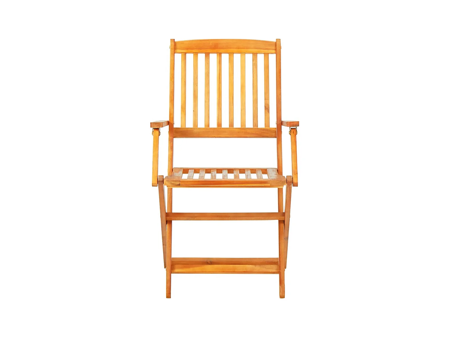 Andreas  Ensemble à manger d'extérieur pliable 5pcs Bois d'acacia solide