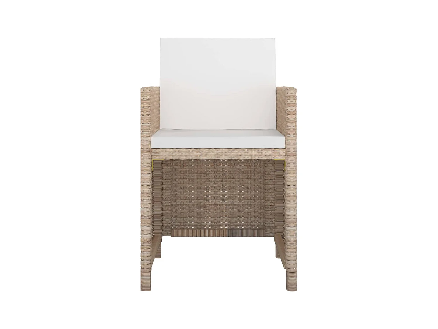 Najwa  Ensemble à manger d'extérieur et coussins 9 pcs résine tressée