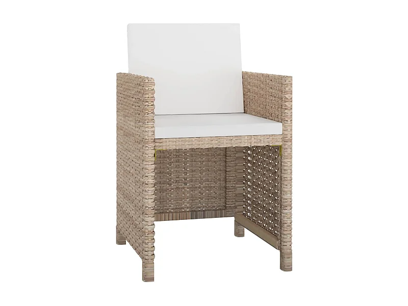 Najwa  9-delige Tuinset met kussens poly rattan beige