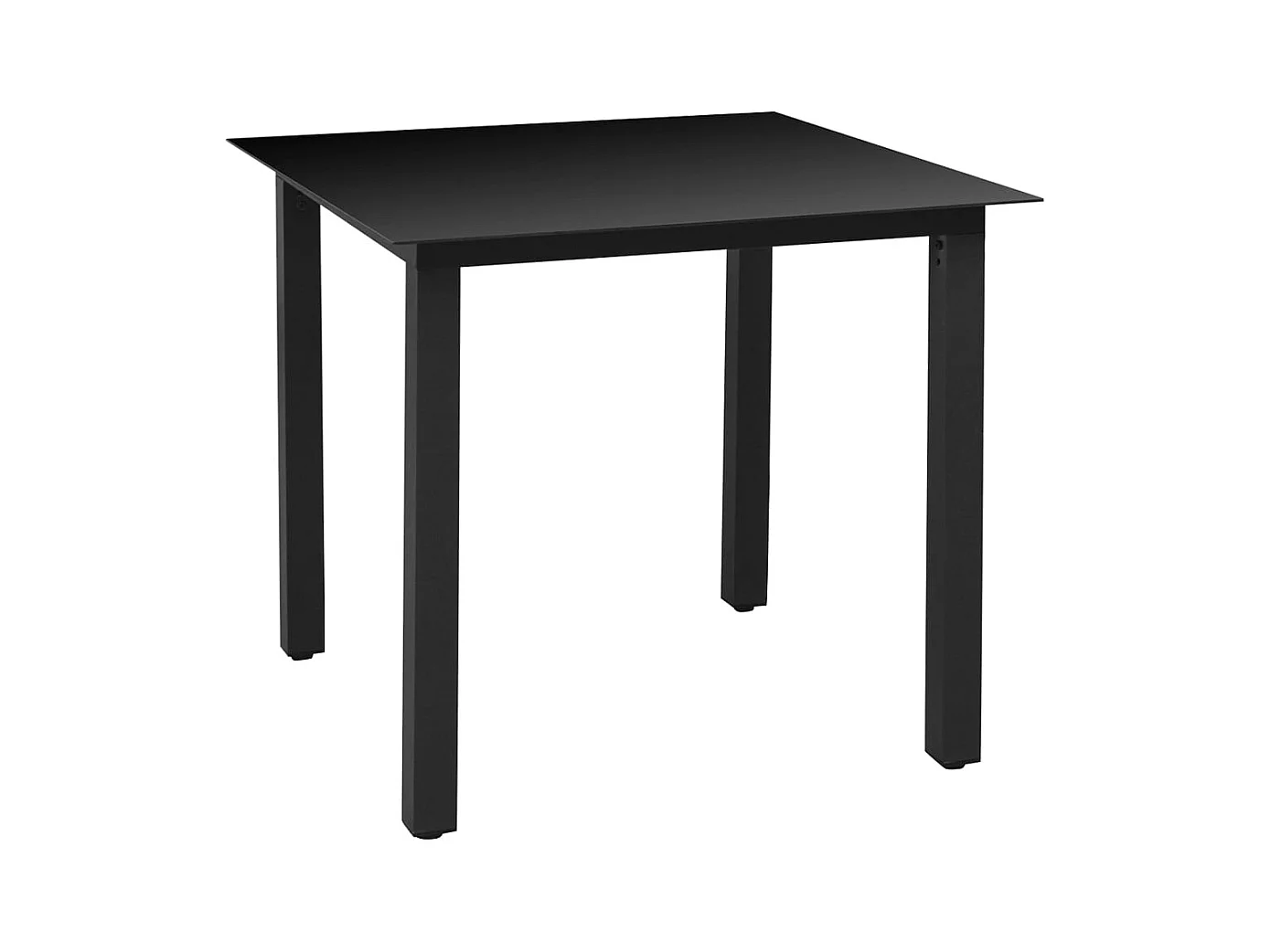 Rick Mason  Ensemble à manger de jardin 3 pcs noir