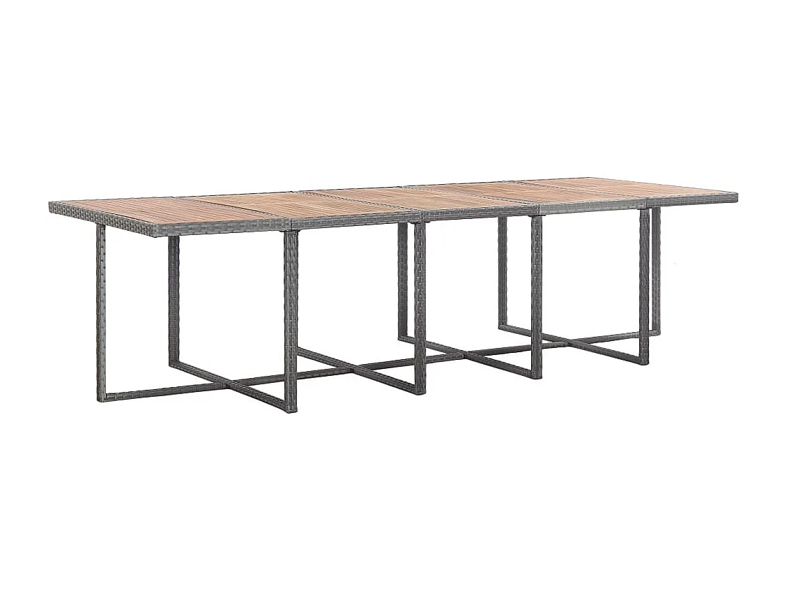 Niek  15-delige Tuinset met kussens poly rattan antraciet