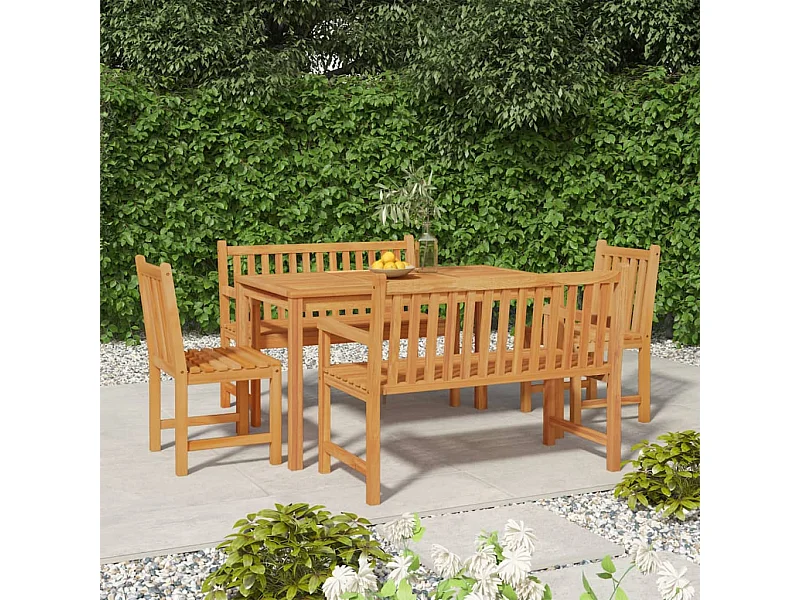 Prolenta Premium -  5-delige Tuinset massief teakhout