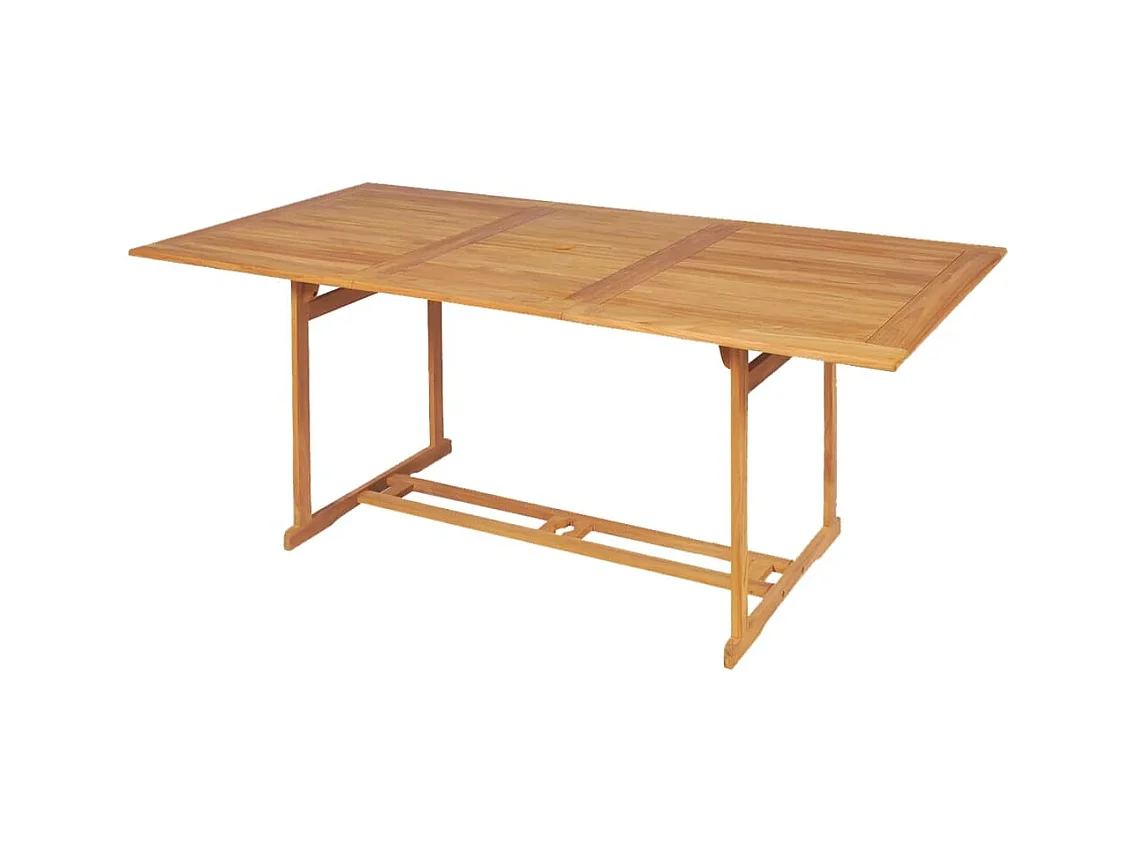 Beauregard  Conjunto de comedor de jardín 9 piezas madera maciza de teca