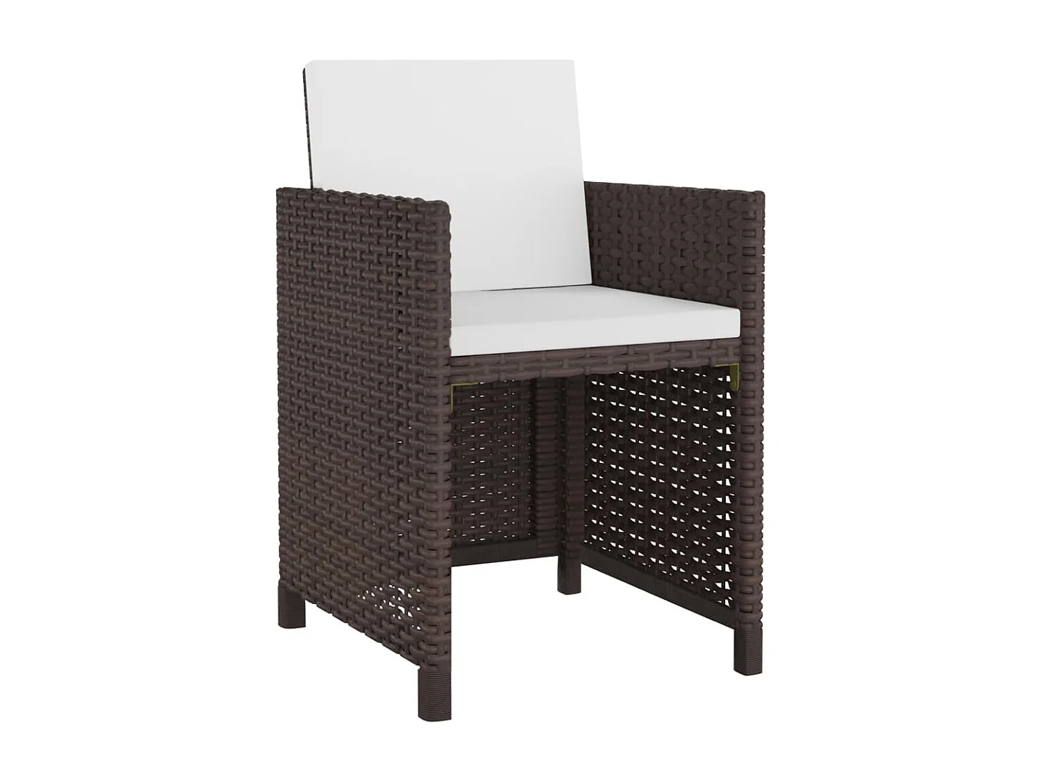 Myral  Ensemble à manger d'extérieur et coussins 13 pcs Résine tressée