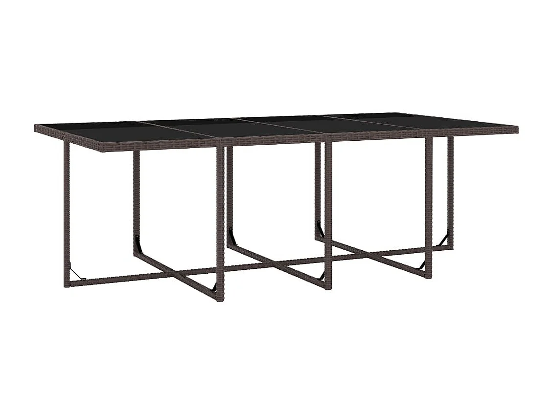 Myral  Ensemble à manger d'extérieur et coussins 13 pcs Résine tressée