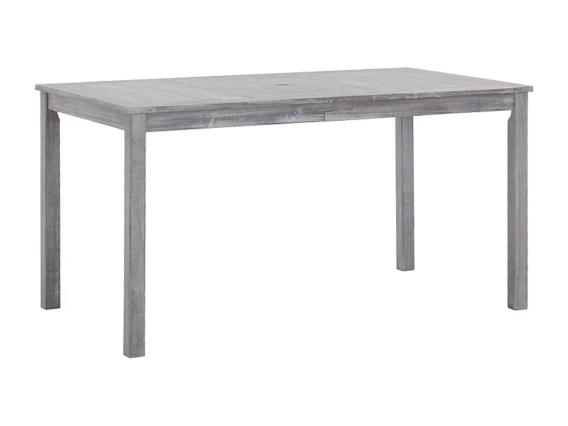 Eileen  Ensemble à manger d'extérieur 5 pcs Gris Bois d'acacia solide