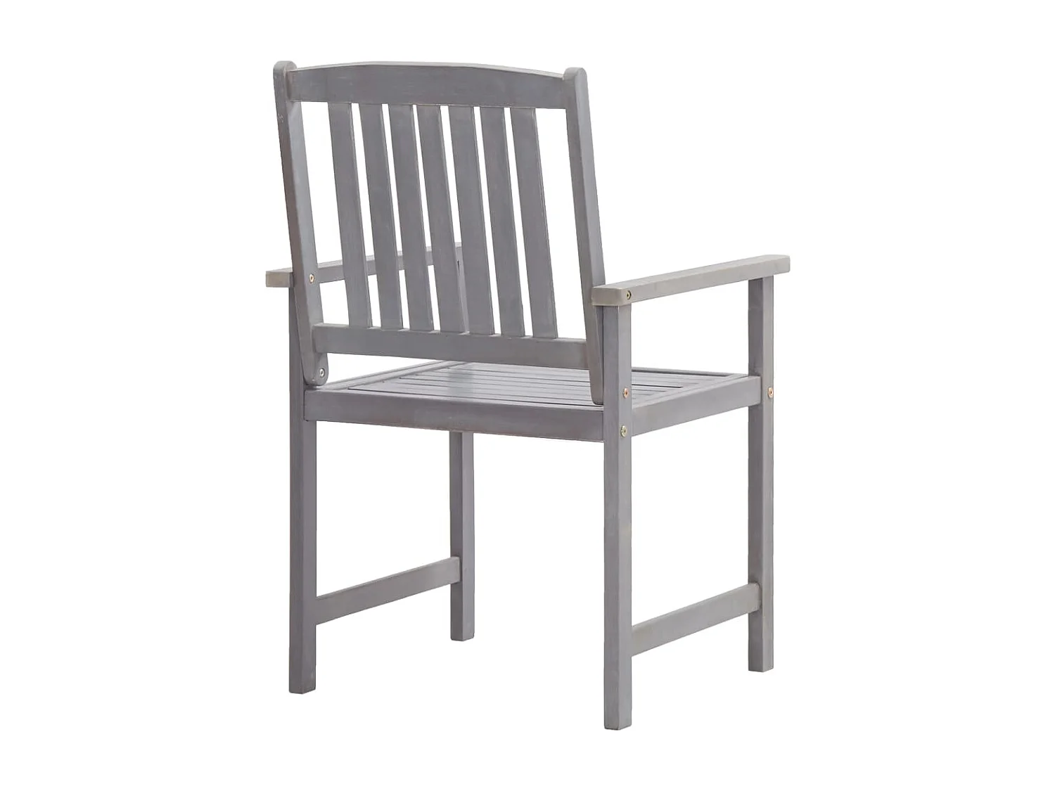 Eileen  Ensemble à manger d'extérieur 5 pcs Gris Bois d'acacia solide