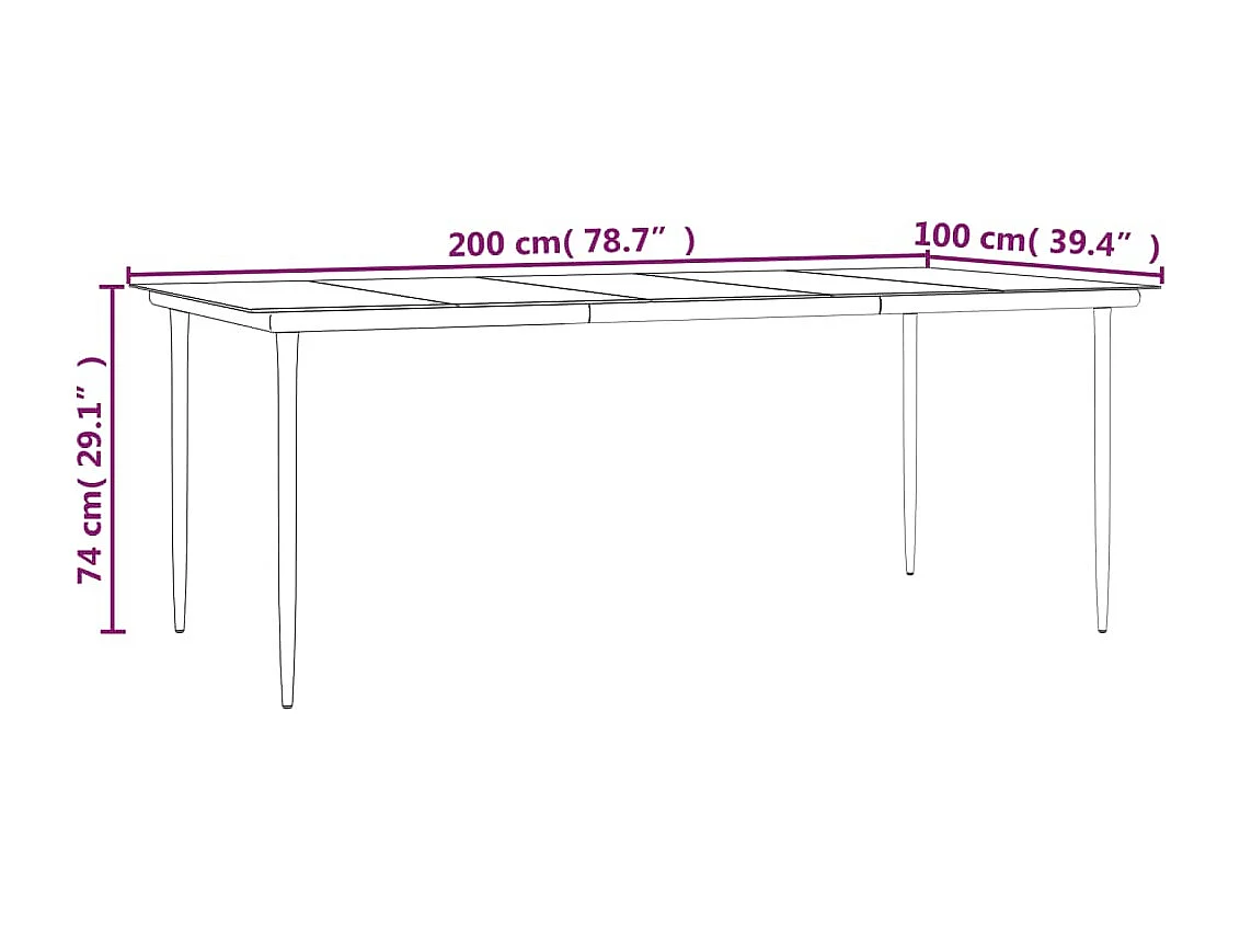 Lochem  Set de comedor de jardín 9 pzas y cojines ratán sintético negro