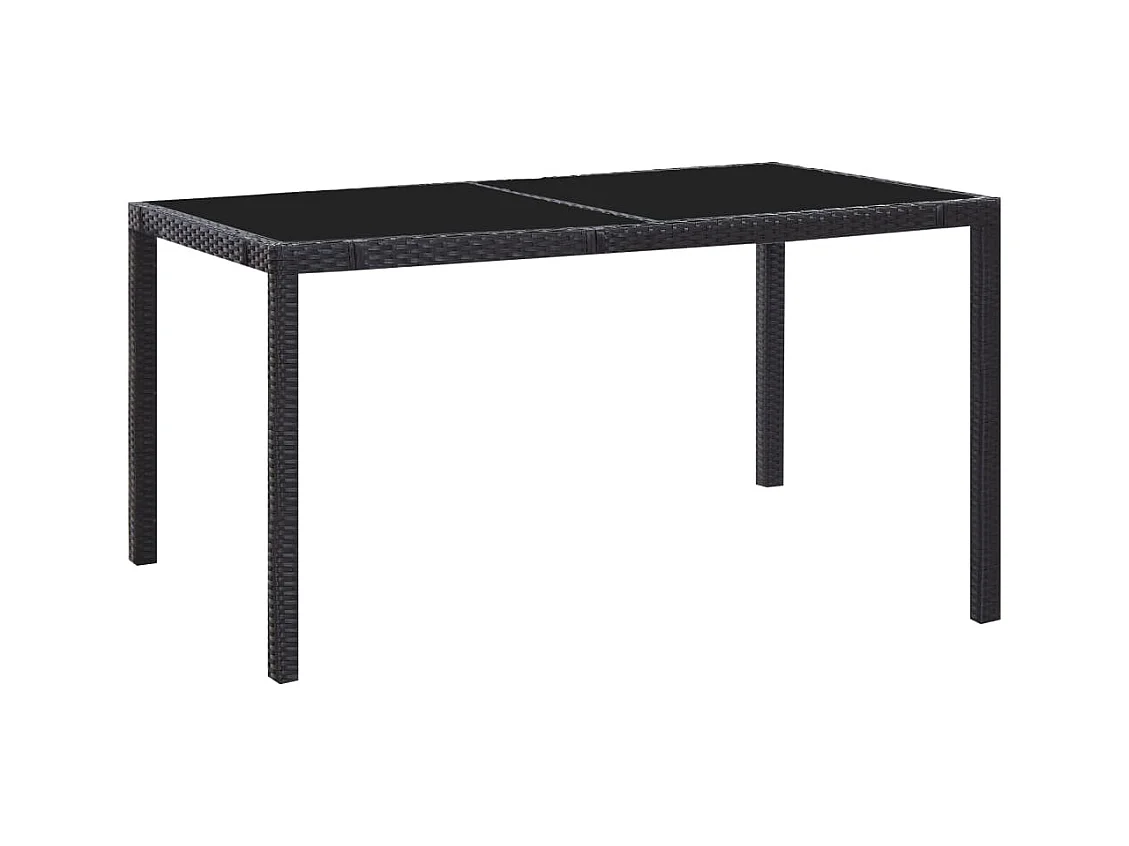 Peylar  7-delige Tuinset poly rattan zwart