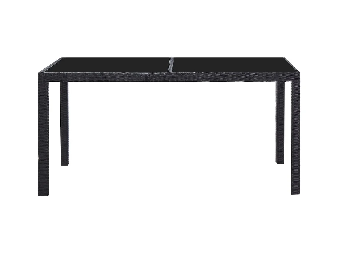 Peylar  7-delige Tuinset poly rattan zwart