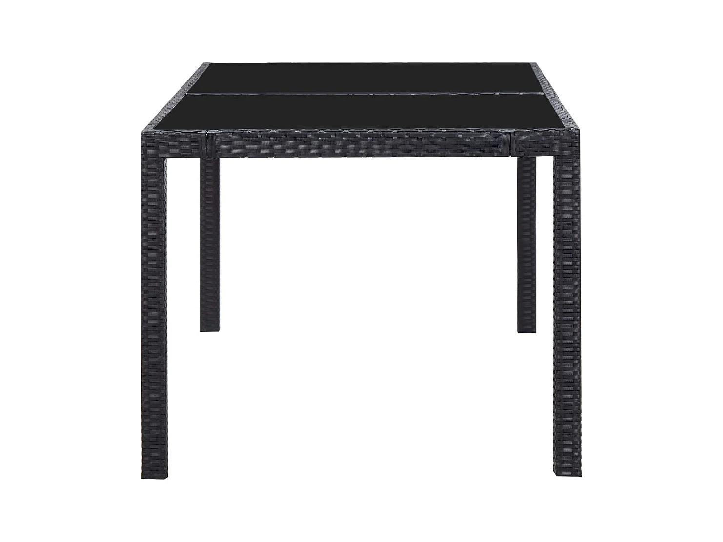 Peylar  7-delige Tuinset poly rattan zwart