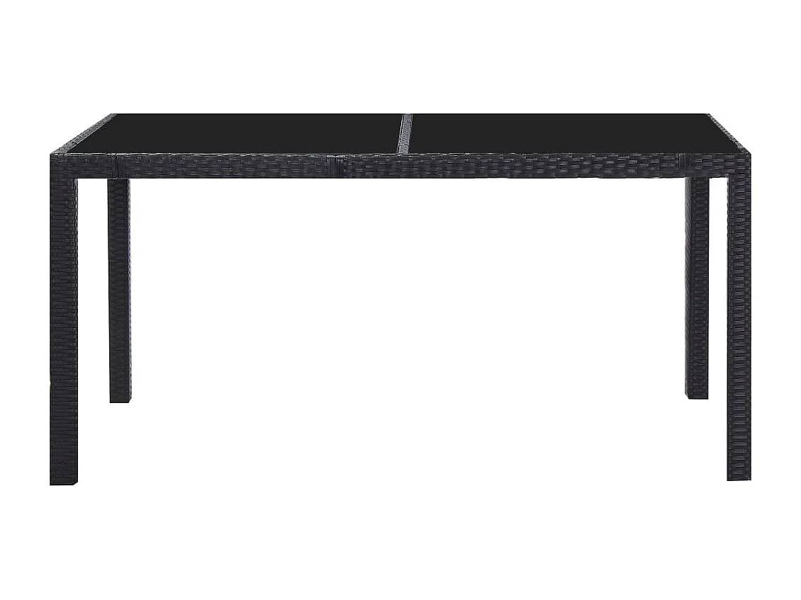 Peylar  7-delige Tuinset poly rattan zwart