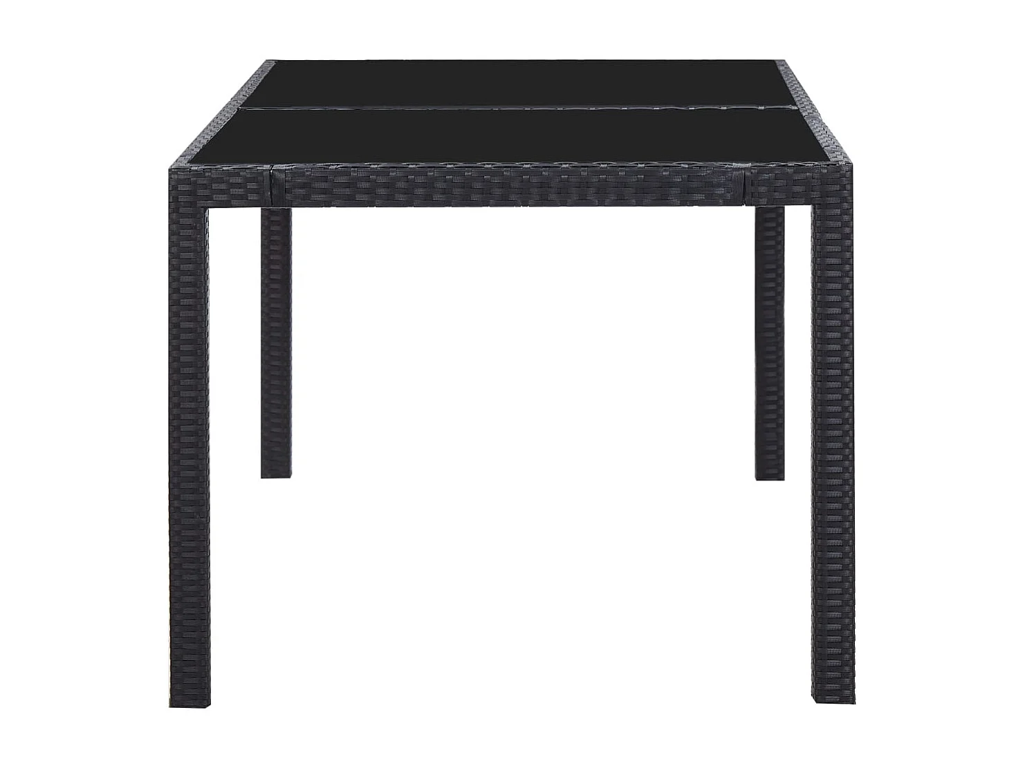 Peylar  7-delige Tuinset poly rattan zwart