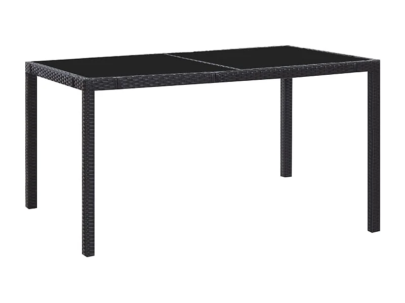 Peylar  7-delige Tuinset poly rattan zwart