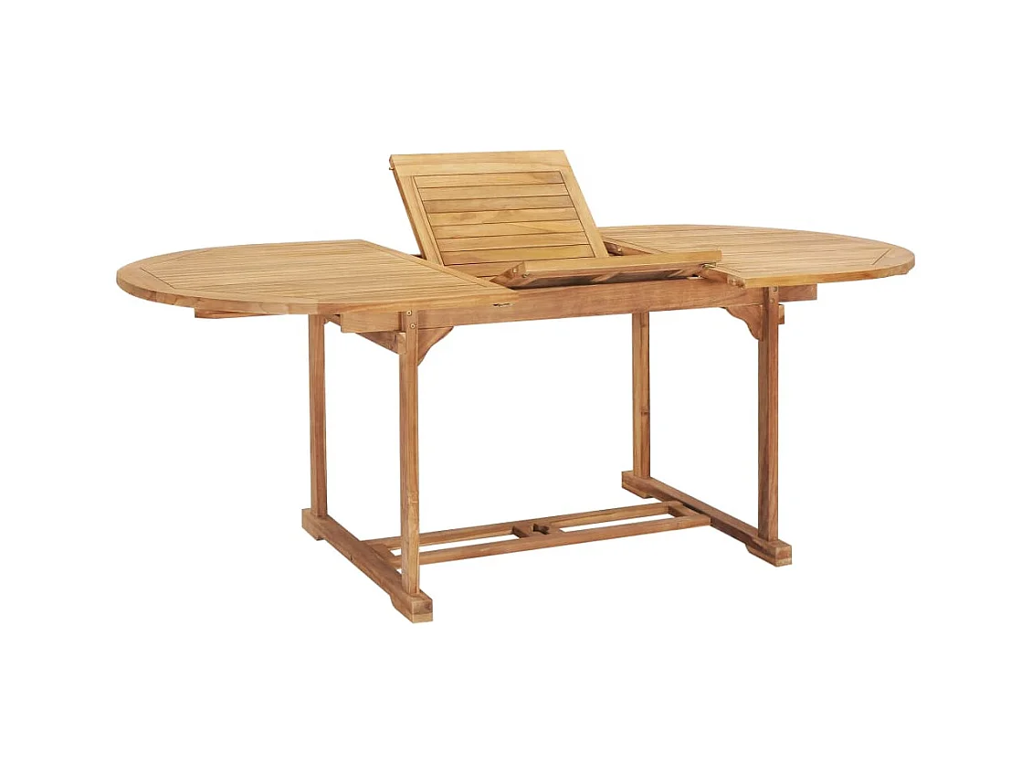 Ray Alan  Ensemble à manger d'extérieur 7pcs 150-200x100x75cm Teck massif