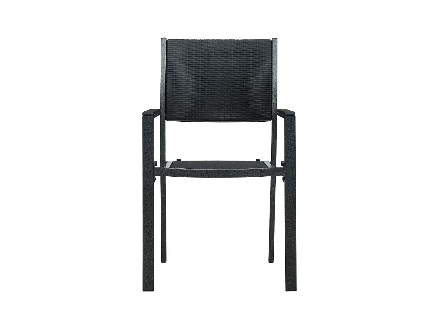 Ullira  Ensemble à manger de jardin 5 pcs Noir