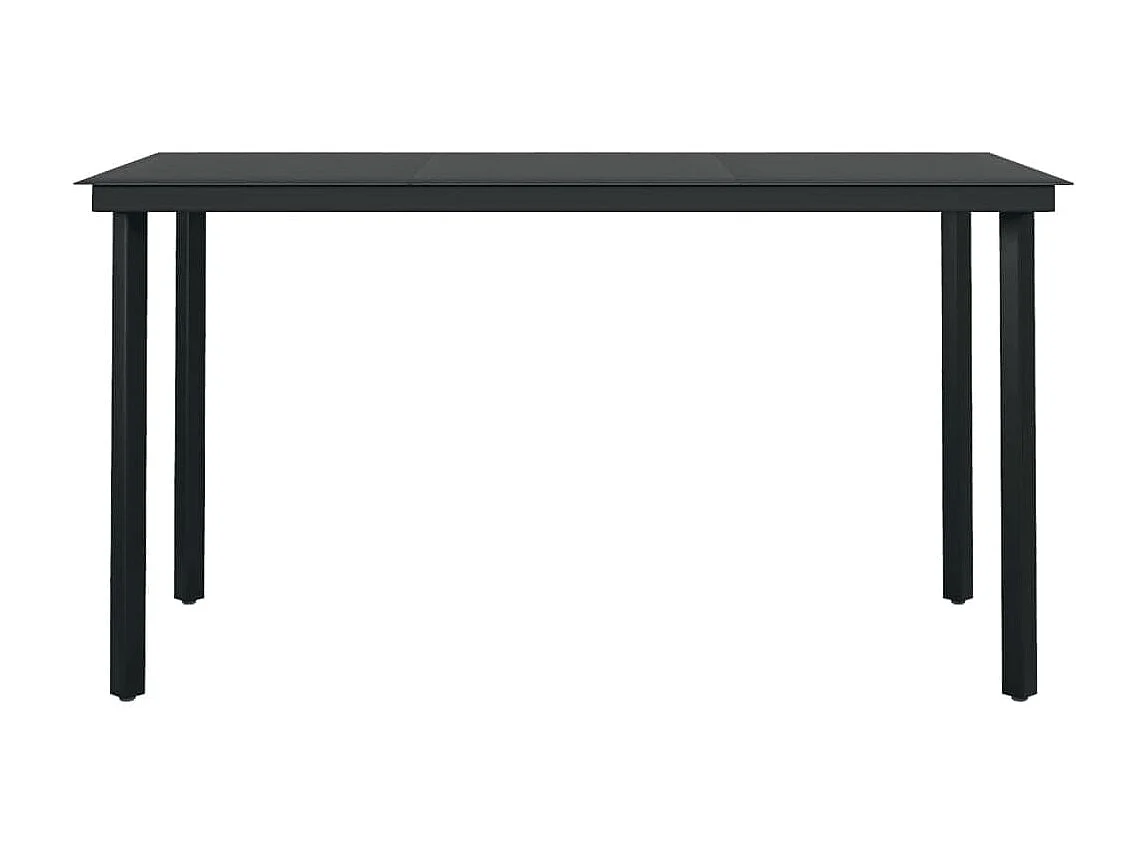 Ullira  Ensemble à manger de jardin 5 pcs Noir