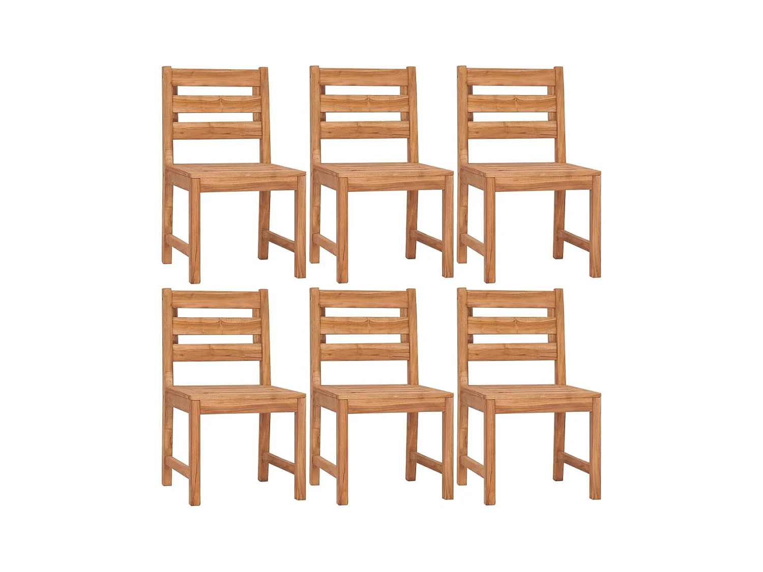 Addison Lee  Ensemble à manger de jardin 7 pcs Bois de teck solide