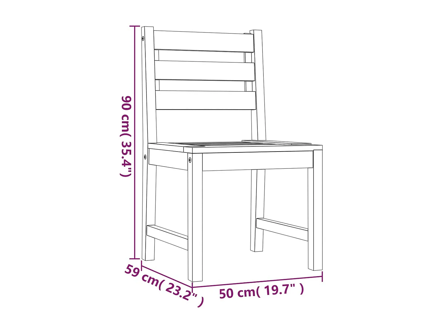 Addison Lee  Ensemble à manger de jardin 7 pcs Bois de teck solide