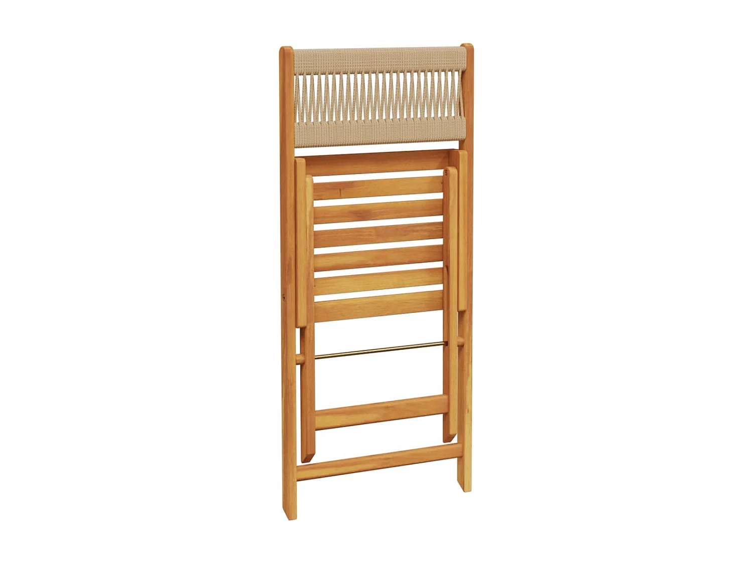 Renger  Ensemble à manger de jardin 5pcs beige polypropylène et bois