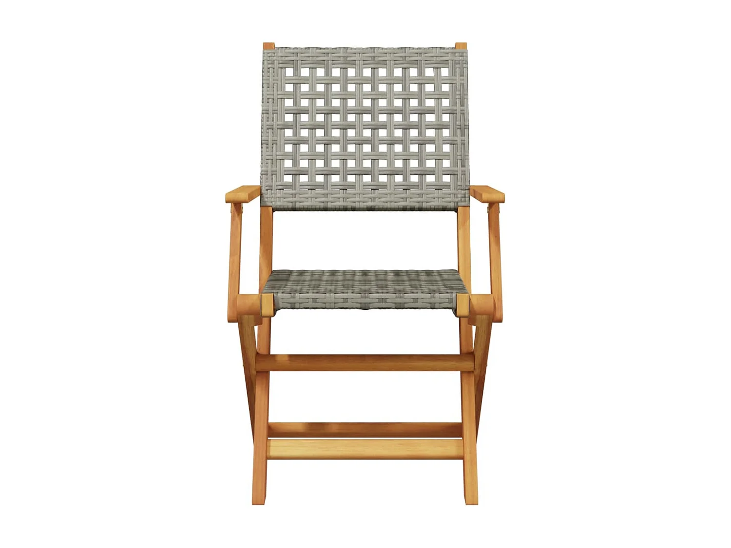 Holmsjö  Ensemble à manger de jardin 5 pcs résine tressée et bois massif