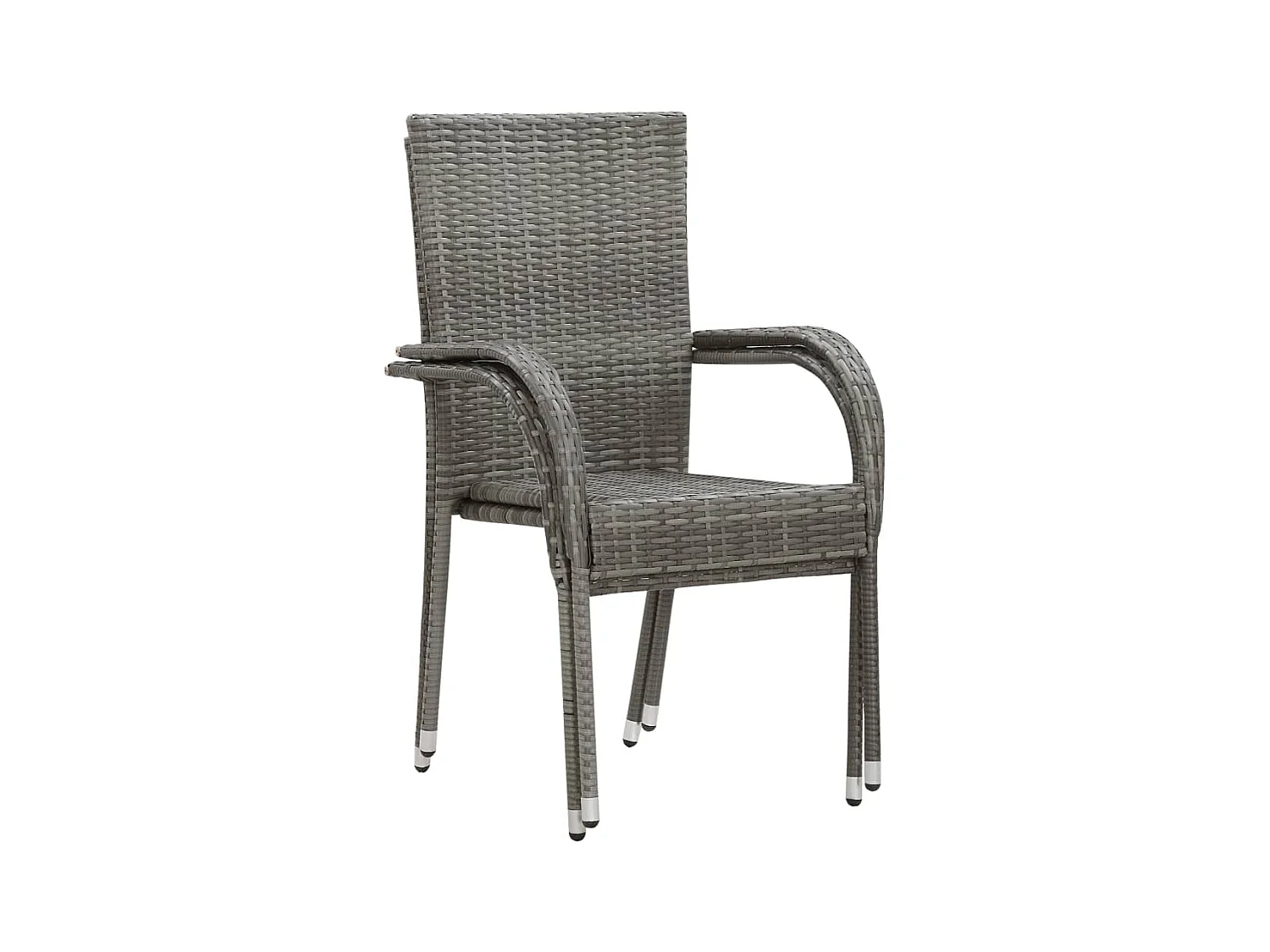 Hilnor  Ensemble à manger de jardin 3 pcs Gris