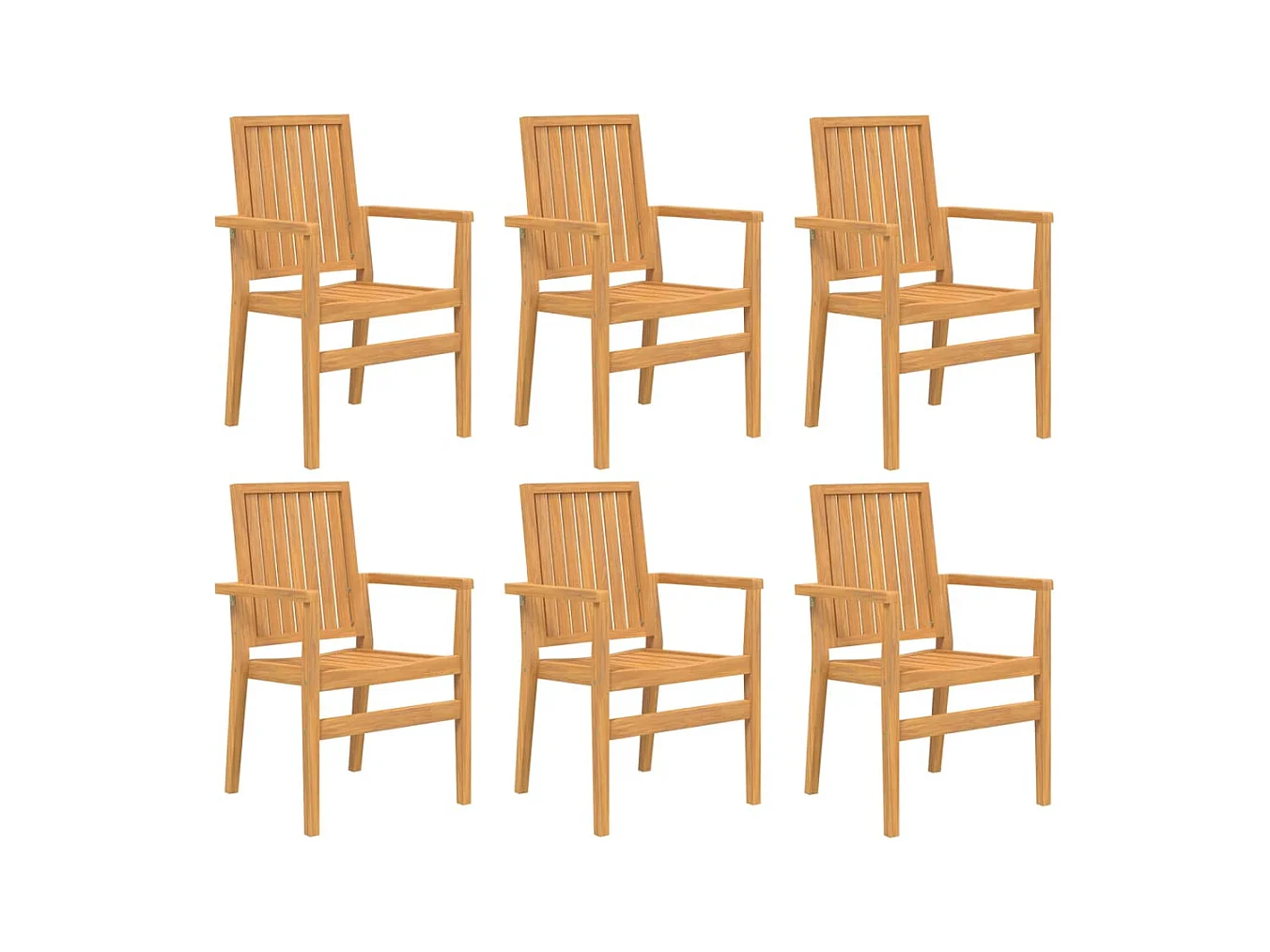 Garden Furniture -  Ensemble à manger de jardin 7 pcs Bois de teck solide