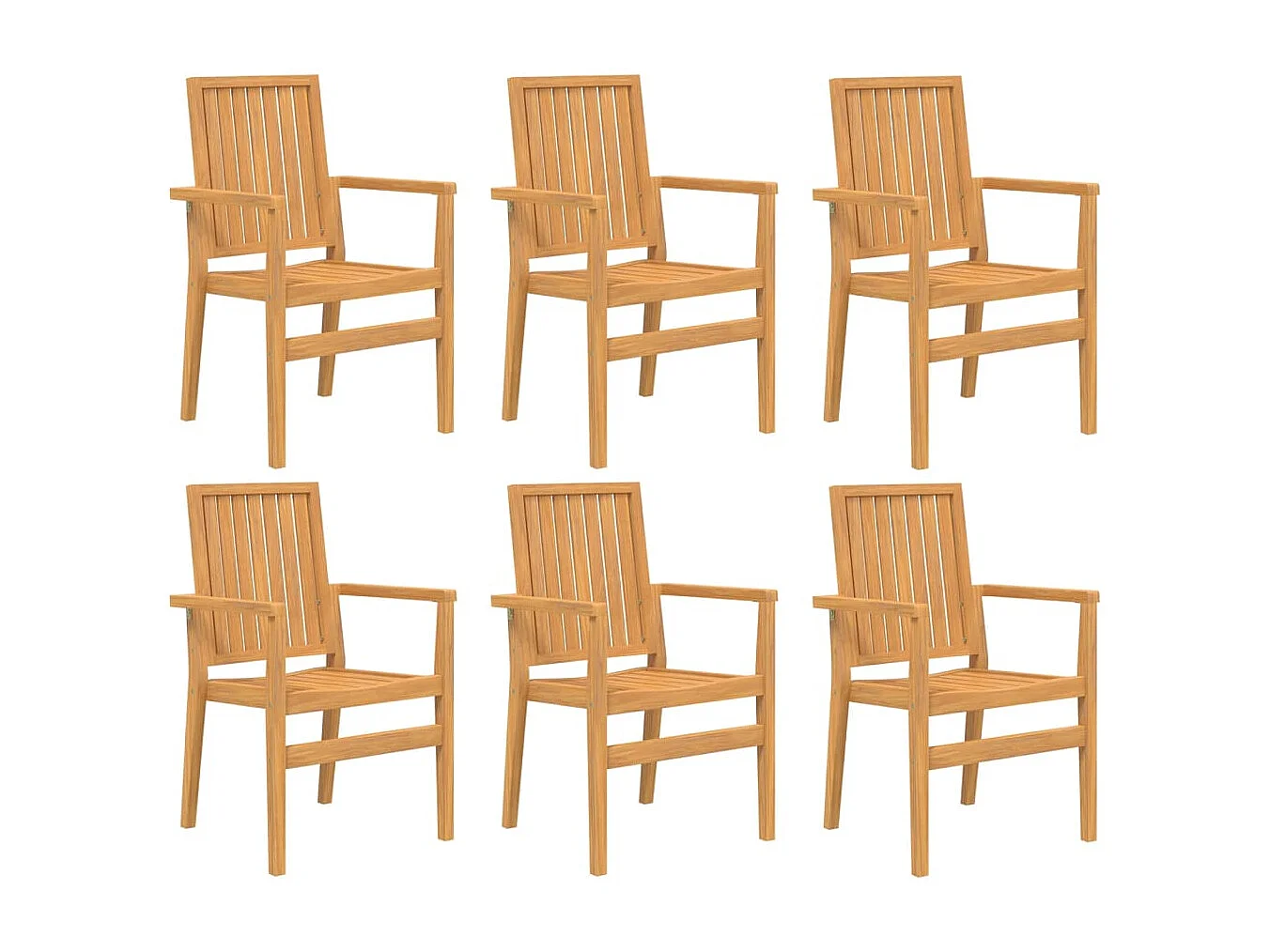 Garden Furniture -  7-delige Tuinset massief teakhout