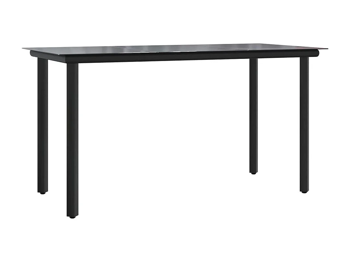 Ballyhaise  Ensemble à manger de jardin 5 pcs Noir Résine tressée