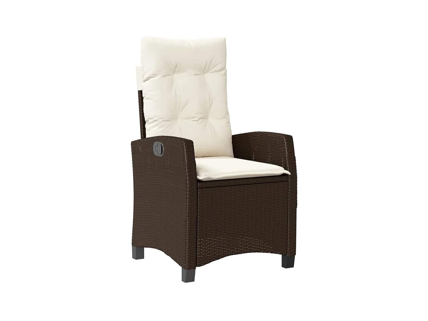 Garden Furniture -  Set comedor de jardín 3 piezas y cojines ratán sintético marrón