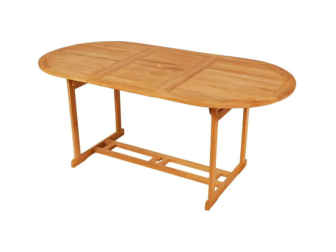 Kari  Conjunto de comedor de jardín 9 piezas madera maciza de teca