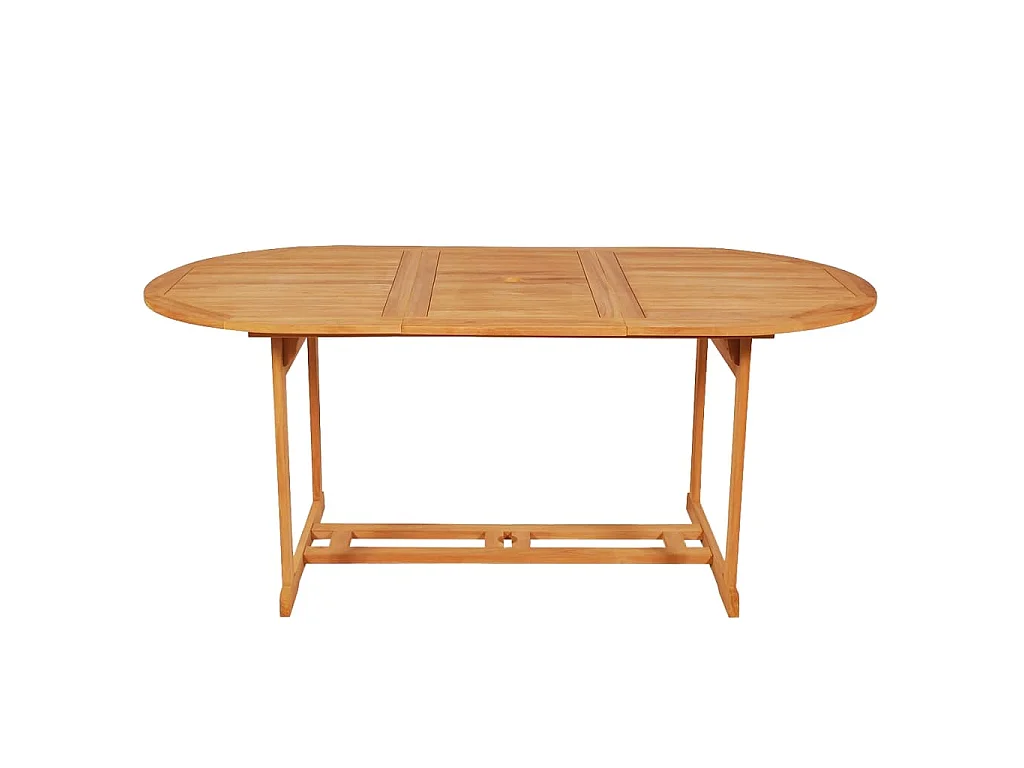 Kari  Conjunto de comedor de jardín 9 piezas madera maciza de teca