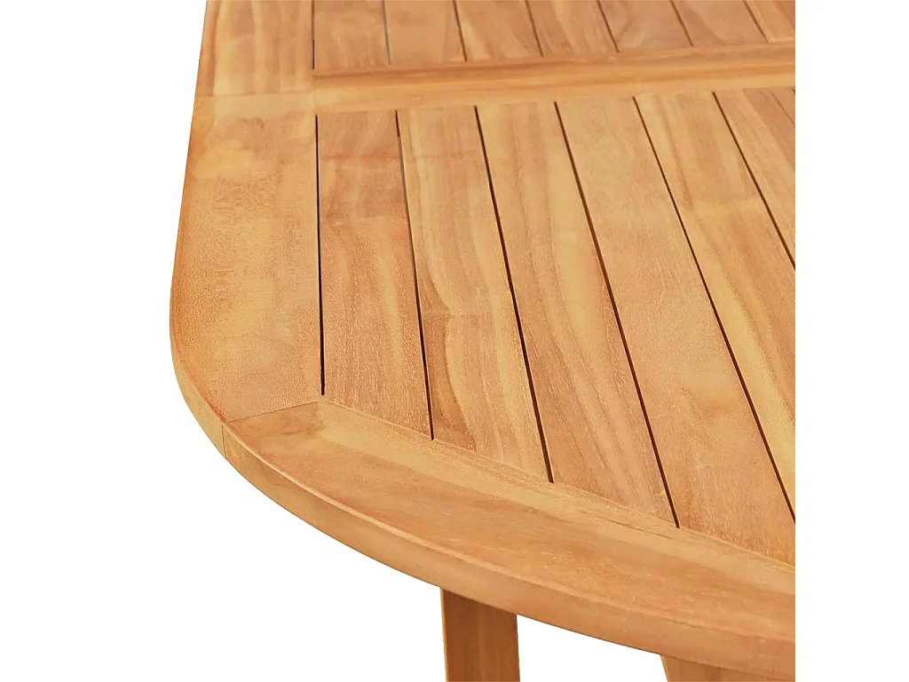 Kari  Conjunto de comedor de jardín 9 piezas madera maciza de teca