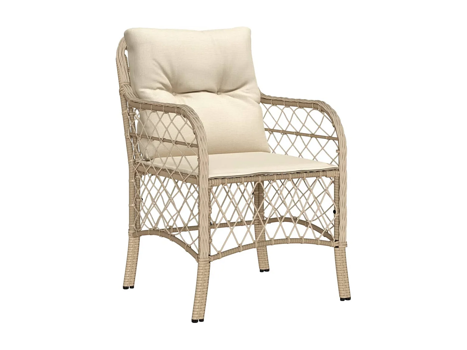 Fort Bragg  9-delige Tuinset met kussens poly rattan beige
