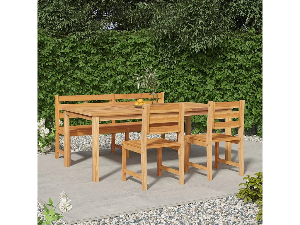 Prolenta Premium -  4-delige Tuinset massief teakhout